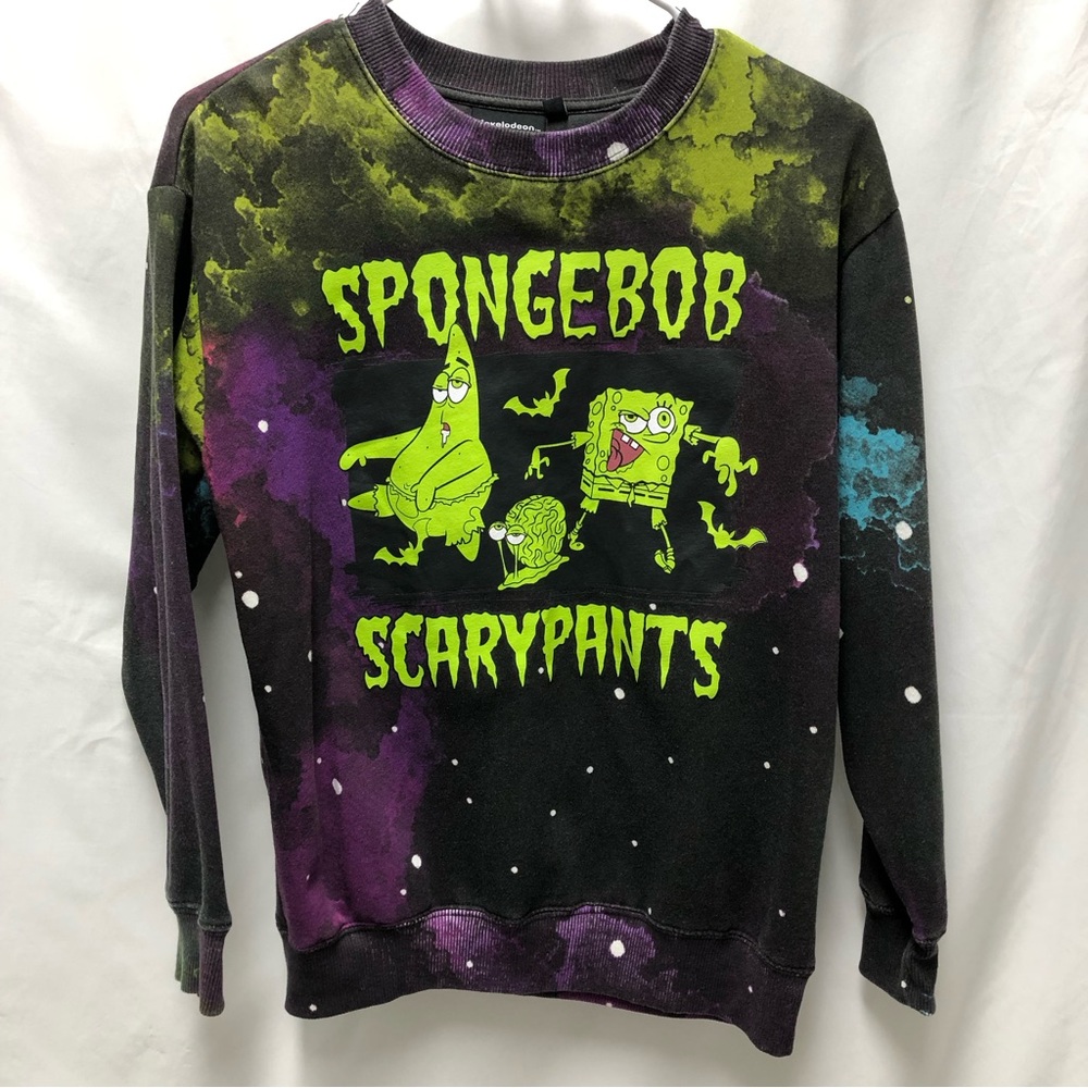 Nickelodeon Halloween Sweatshirt | Small | Multicolor